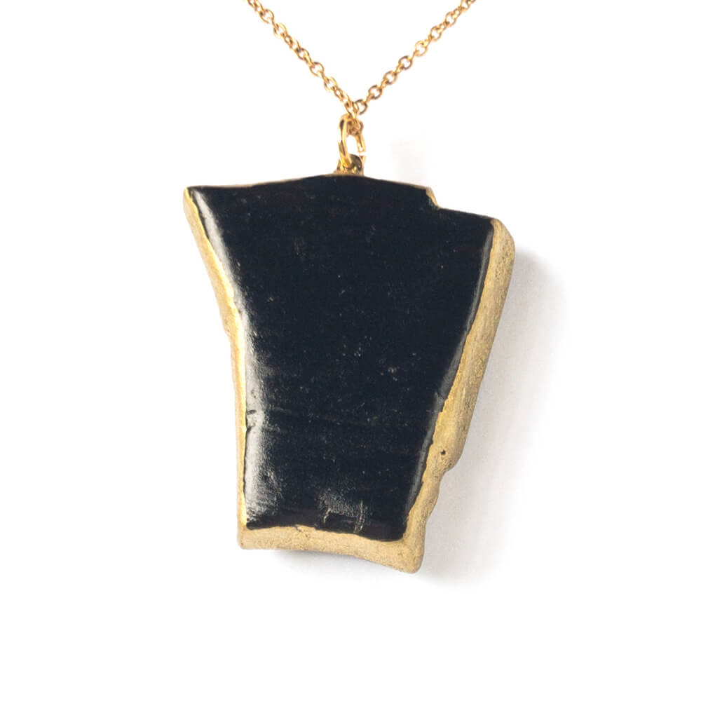Flowers Necklace-Kintsugi jewelry-Japanese pottery jewelry-JAPONICA