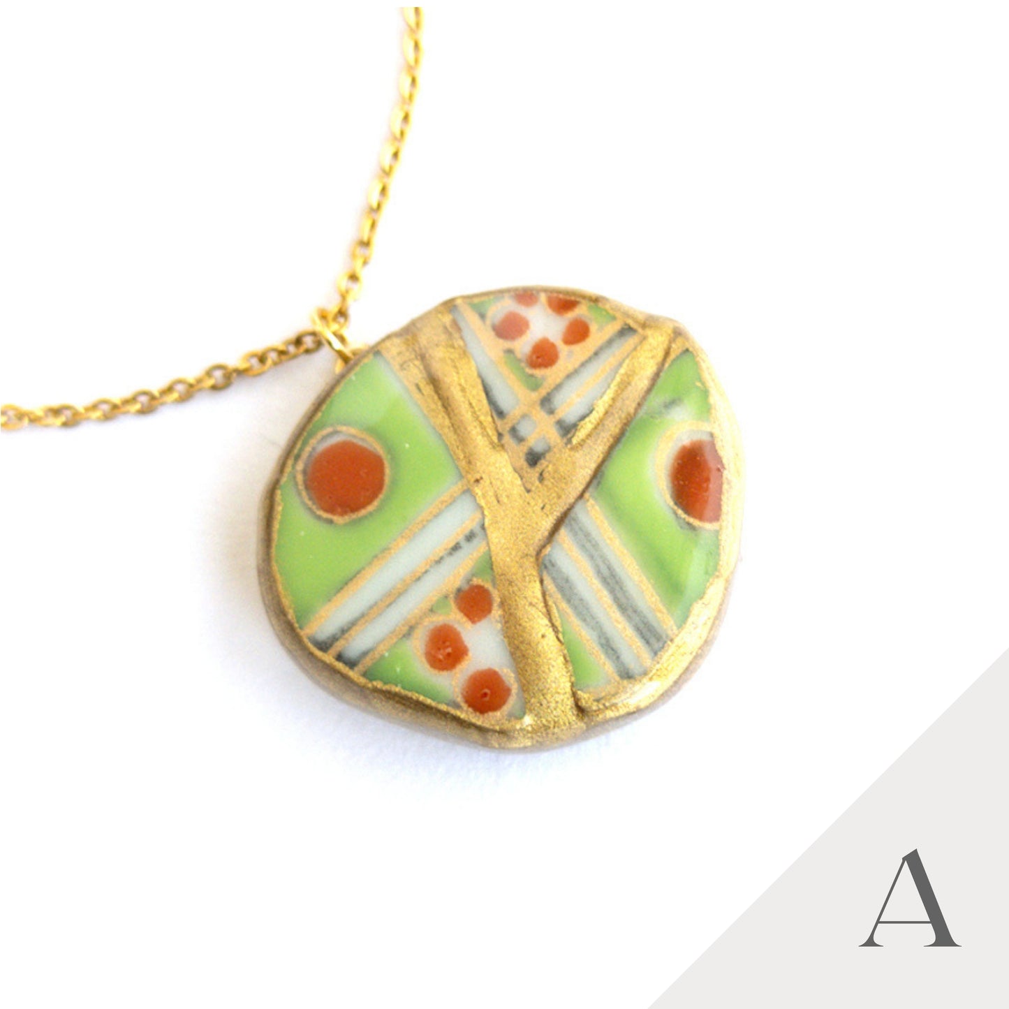 Ware Necklace-Kintsugi jewelry-Japanese pottery jewelry-JAPONICA