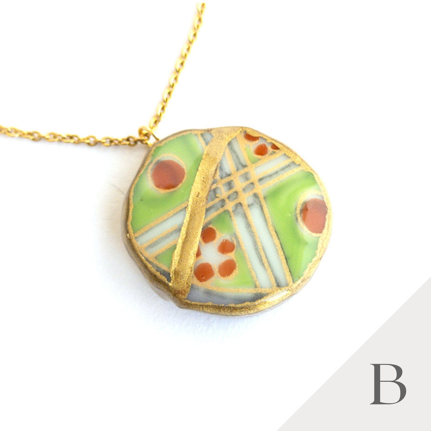 Ware Necklace-Kintsugi jewelry-Japanese pottery jewelry-JAPONICA