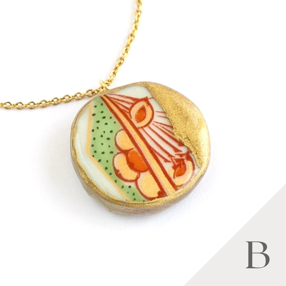 Kake Necklace-Kintsugi jewelry-Japanese pottery jewelry-JAPONICA