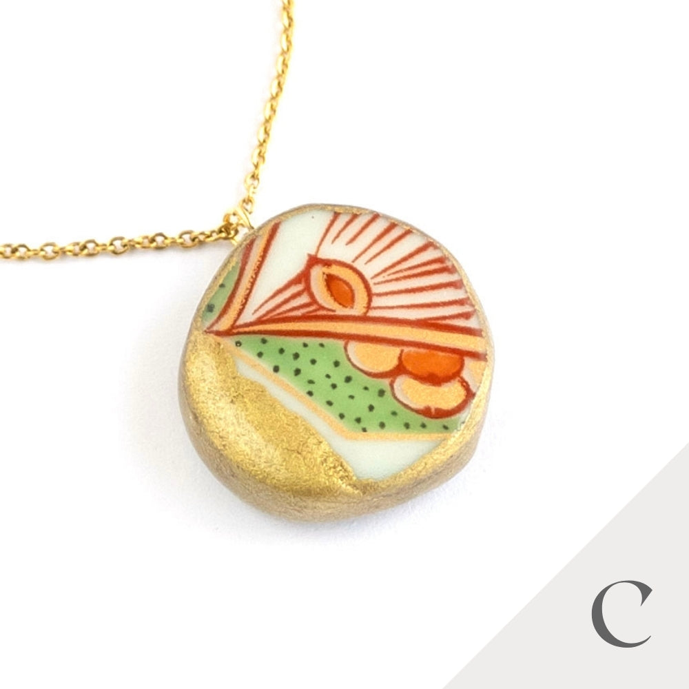Kake Necklace-Kintsugi jewelry-Japanese pottery jewelry-JAPONICA