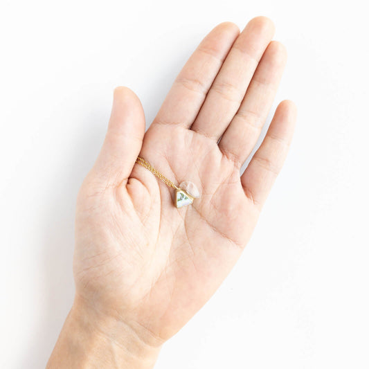 Pink Opal Necklace-Kintsugi jewelry-Japanese pottery jewelry-JAPONICA