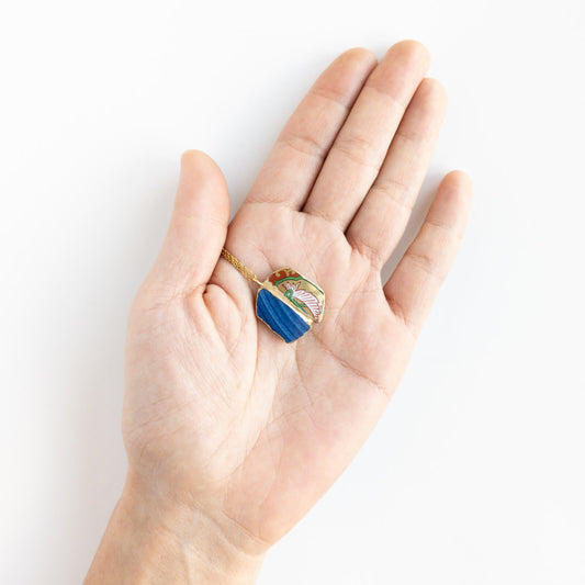 Yobitsugi Necklace-Kintsugi jewelry-Japanese pottery jewelry-JAPONICA