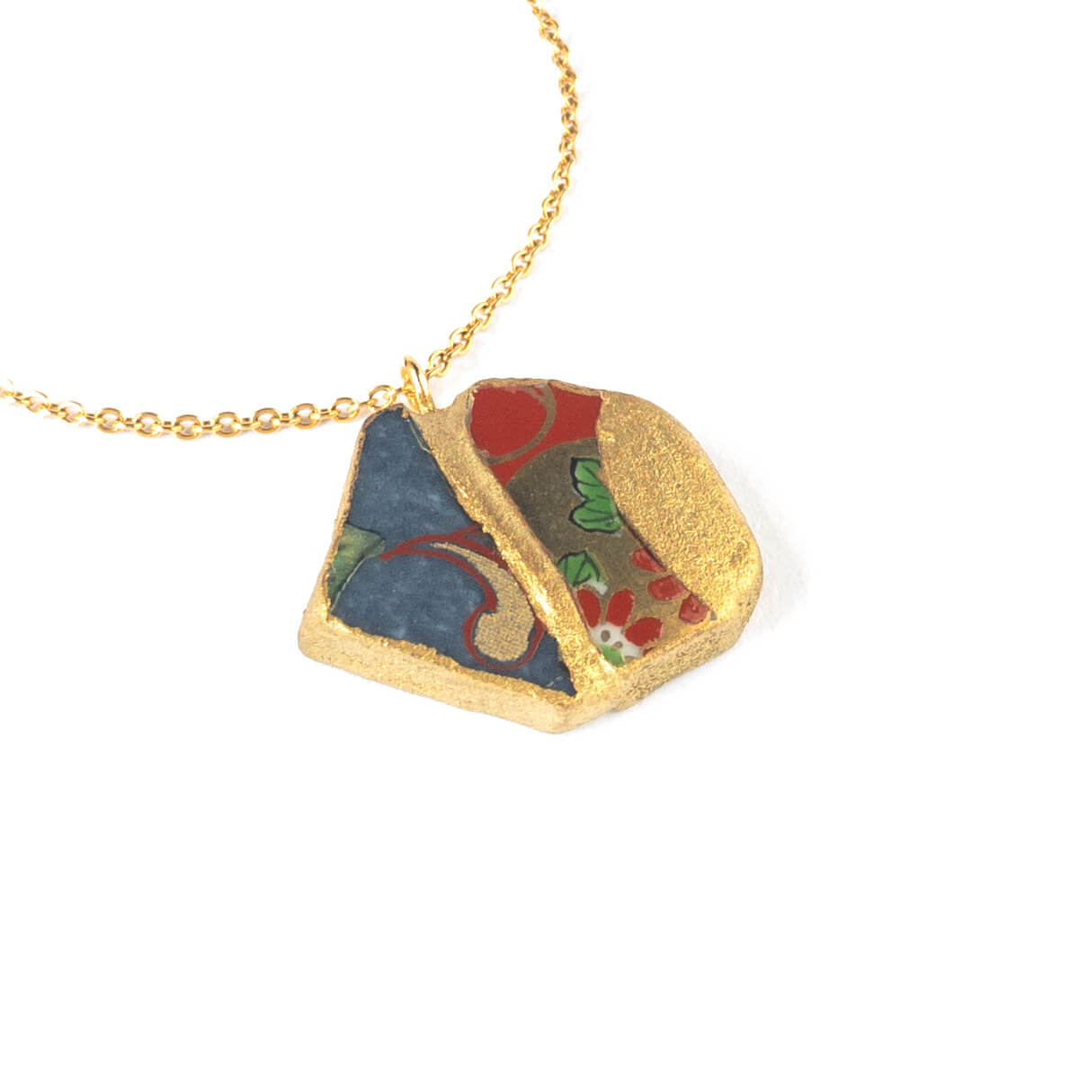 Chipped Necklace-Kintsugi jewelry-Japanese pottery jewelry-JAPONICA