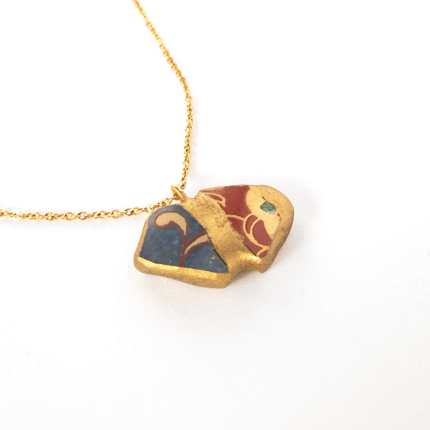 Chipped Necklace-Kintsugi jewelry-Japanese pottery jewelry-JAPONICA