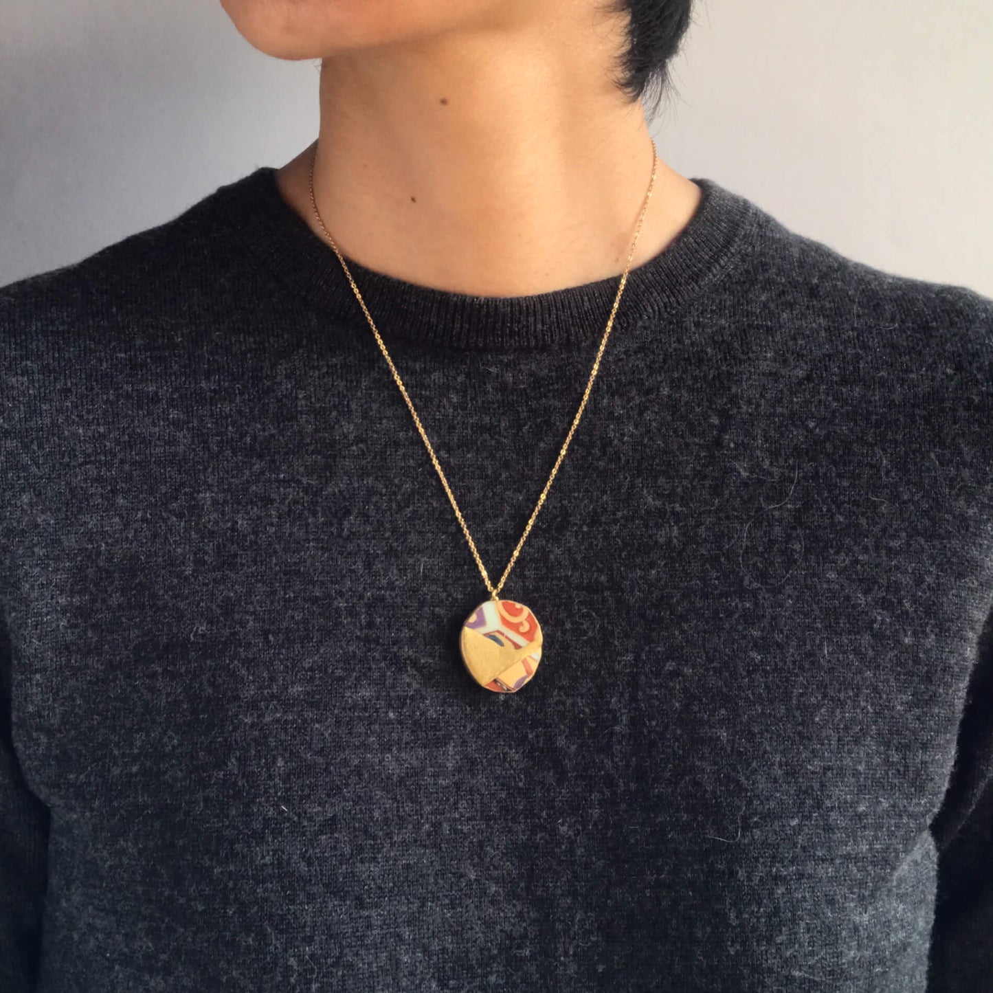 Kake Necklace-Kintsugi jewelry-Japanese pottery jewelry-JAPONICA
