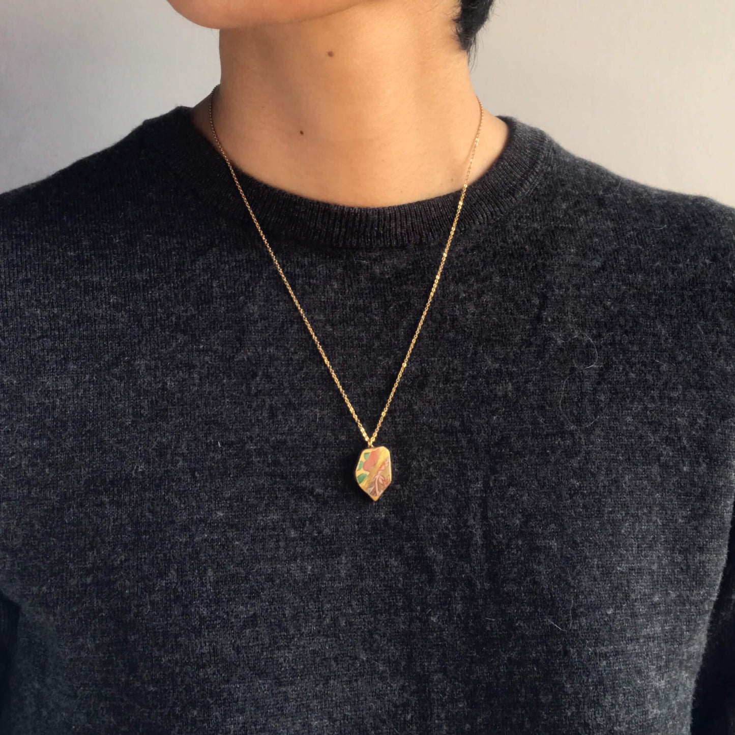 Yobitsugi Necklace-Kintsugi jewelry-Japanese pottery jewelry-JAPONICA