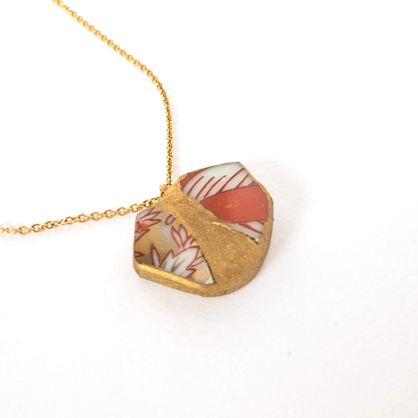 Yobitsugi Necklace-Kintsugi jewelry-Japanese pottery jewelry-JAPONICA