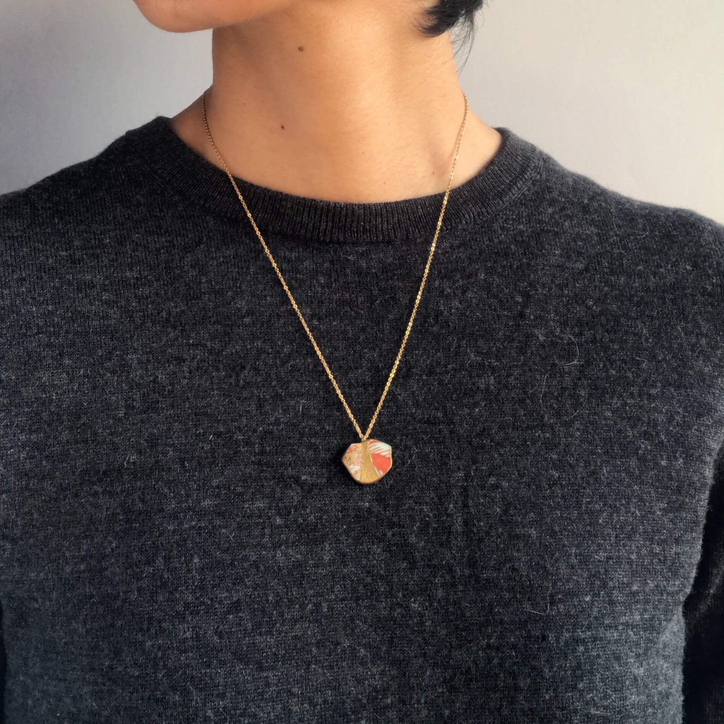 Yobitsugi Necklace-Kintsugi jewelry-Japanese pottery jewelry-JAPONICA