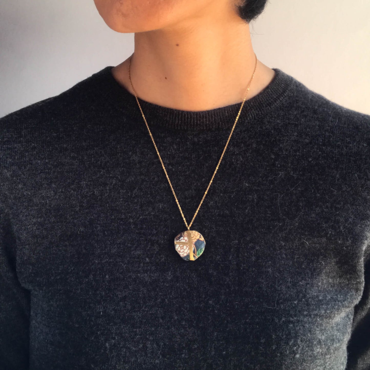 Ware Necklace-Kintsugi jewelry-Japanese pottery jewelry-JAPONICA