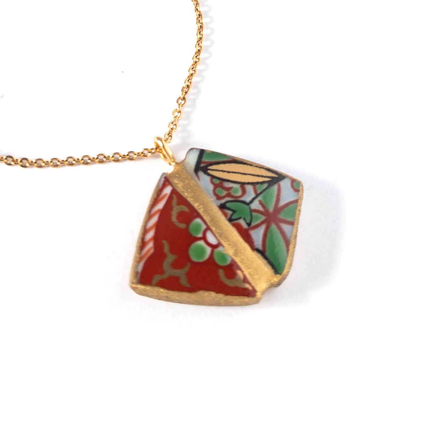 Yobitsugi Necklace-Kintsugi jewelry-Japanese pottery jewelry-JAPONICA