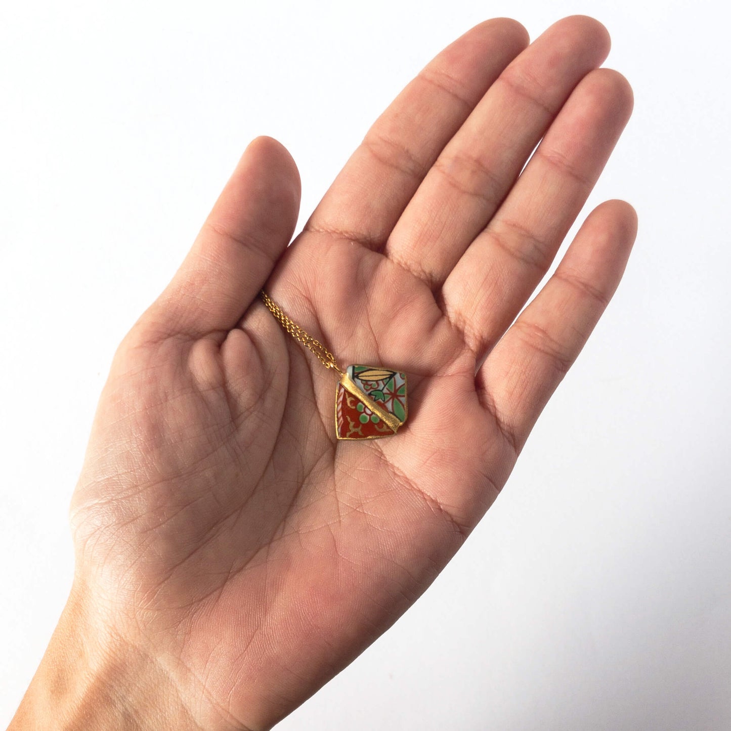 Yobitsugi Necklace-Kintsugi jewelry-Japanese pottery jewelry-JAPONICA