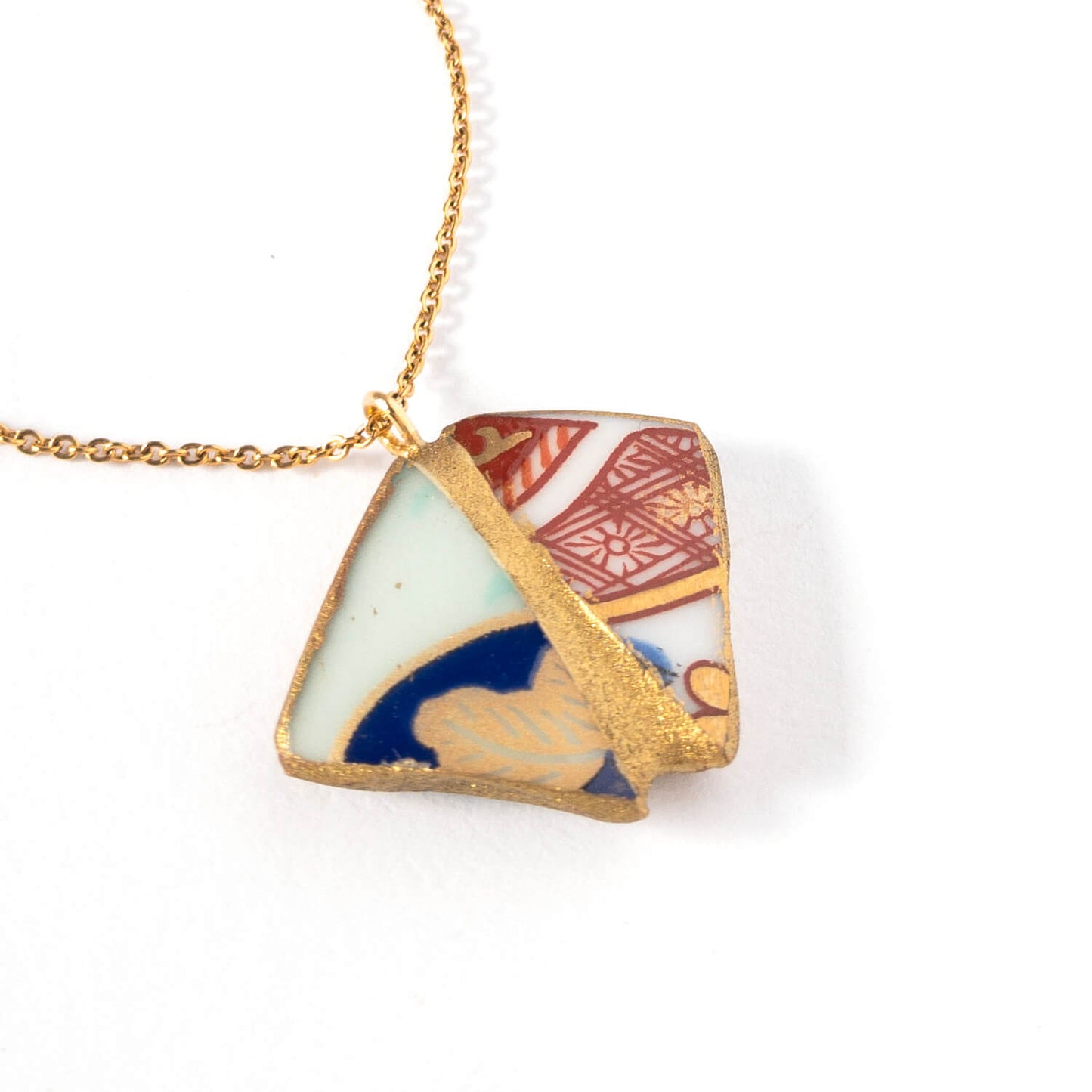 Yobitsugi Necklace-Kintsugi jewelry-Japanese pottery jewelry-JAPONICA