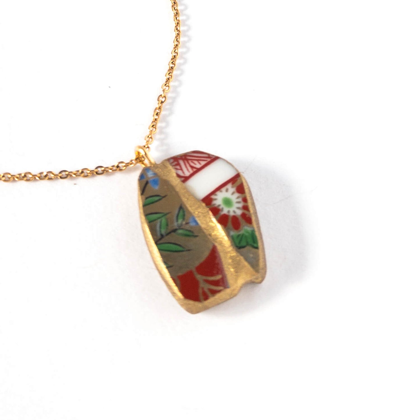 Yobitsugi Necklace-Kintsugi jewelry-Japanese pottery jewelry-JAPONICA