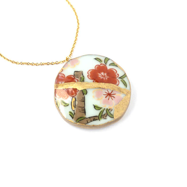 Ware Necklace-Kintsugi jewelry-Japanese pottery jewelry-JAPONICA