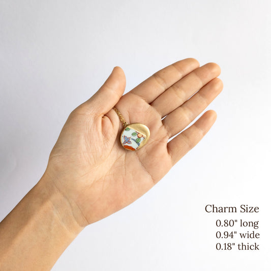Kake Kintsugi Necklace - White Green