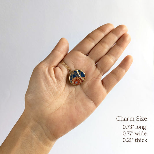 Ware Kintsugi Necklace - Blue Orange