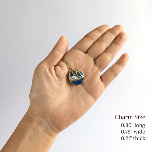 Yobitsugi Kintsugi Necklace - Blue