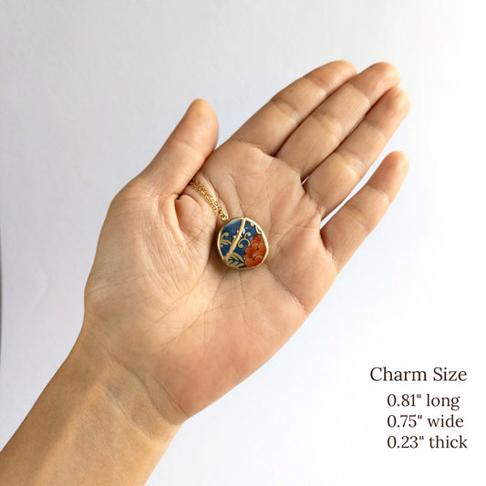 Ware Kintsugi Necklace - Blue Red