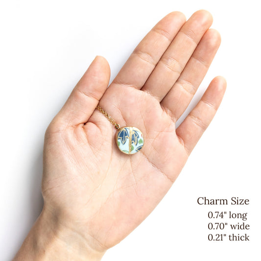 Ware Kintsugi Necklace - White Blue