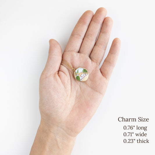 Ware Kintsugi Necklace - White Green