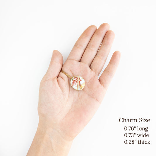 Ware Kintsugi Necklace - White Red