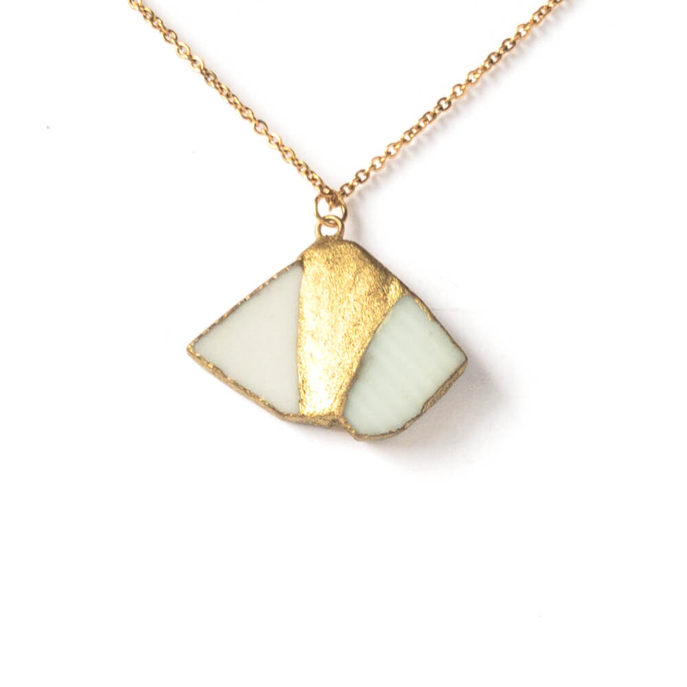 Yobitsugi Necklace-Kintsugi jewelry-Japanese pottery jewelry-JAPONICA