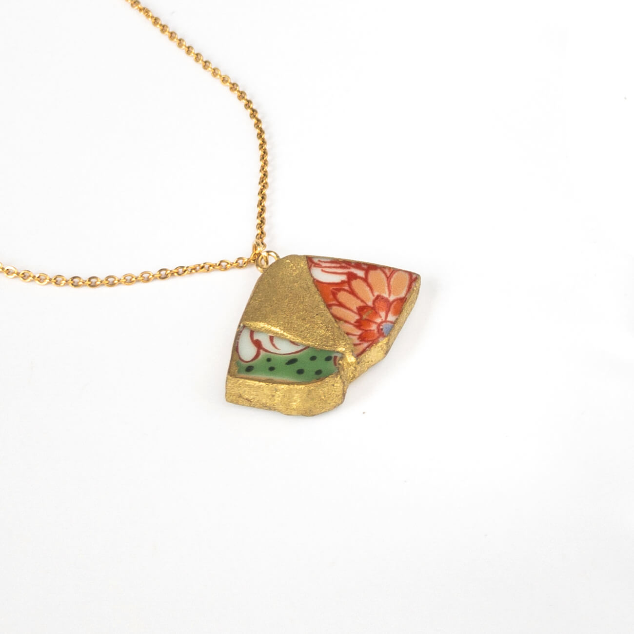 Yobitsugi Necklace-Kintsugi jewelry-Japanese pottery jewelry-JAPONICA