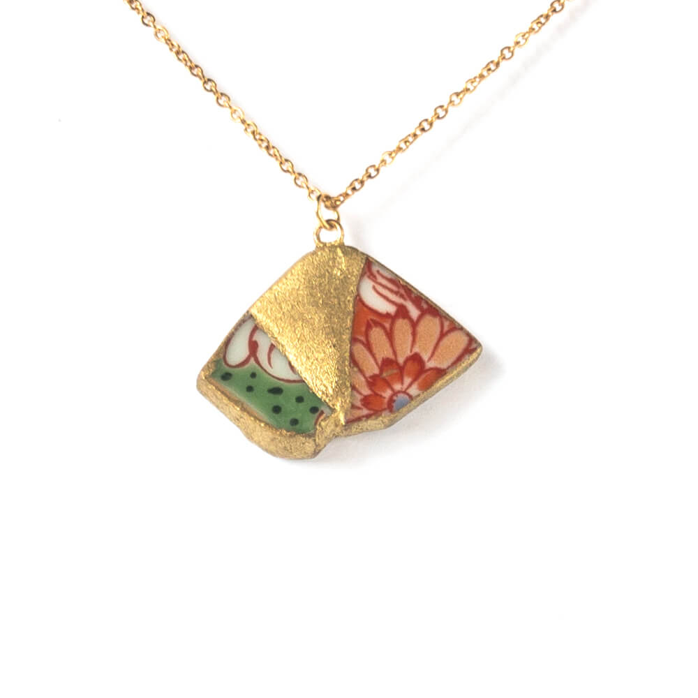 Yobitsugi Necklace-Kintsugi jewelry-Japanese pottery jewelry-JAPONICA