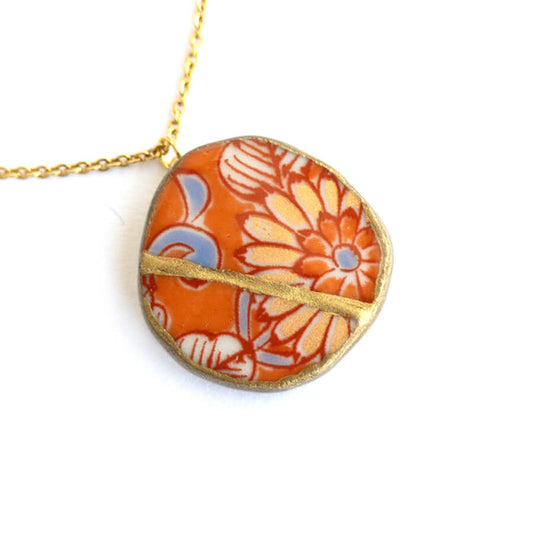 Ware Necklace-Kintsugi jewelry-Japanese pottery jewelry-JAPONICA