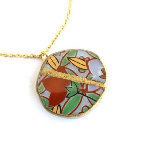 Ware Necklace-Kintsugi jewelry-Japanese pottery jewelry-JAPONICA