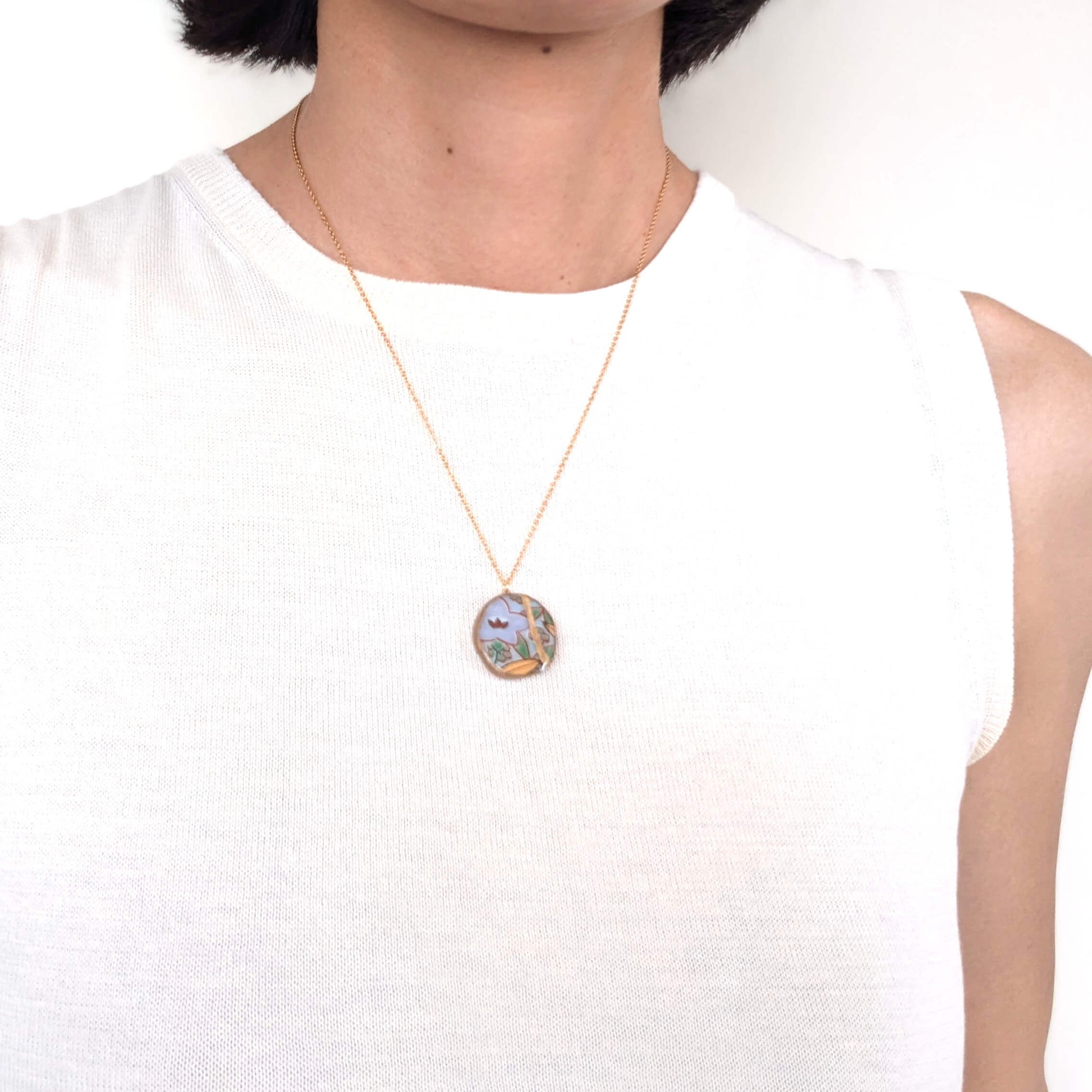 Ware Necklace-Kintsugi jewelry-Japanese pottery jewelry-JAPONICA