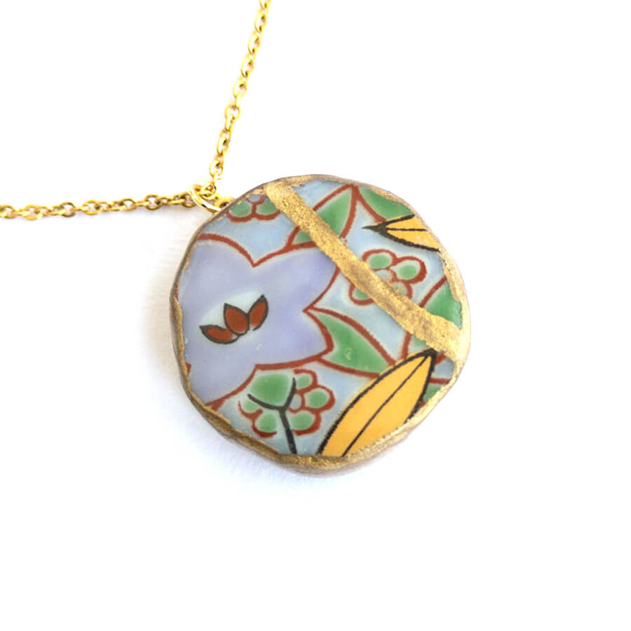 Ware Necklace-Kintsugi jewelry-Japanese pottery jewelry-JAPONICA