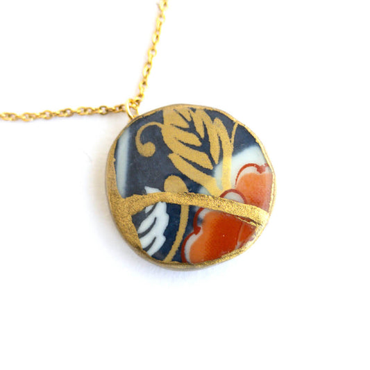 Ware Necklace-Kintsugi jewelry-Japanese pottery jewelry-JAPONICA