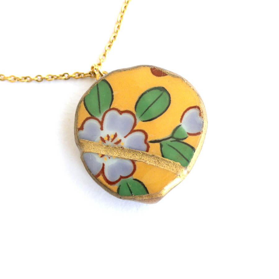 Ware Necklace-Kintsugi jewelry-Japanese pottery jewelry-JAPONICA