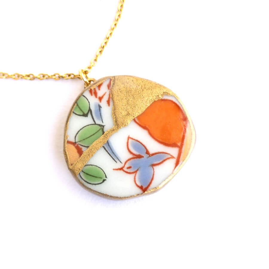 Ware Necklace-Kintsugi jewelry-Japanese pottery jewelry-JAPONICA