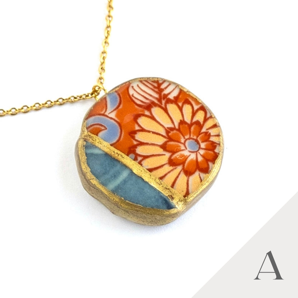 Yobitsugi Necklace-Kintsugi jewelry-Japanese pottery jewelry-JAPONICA