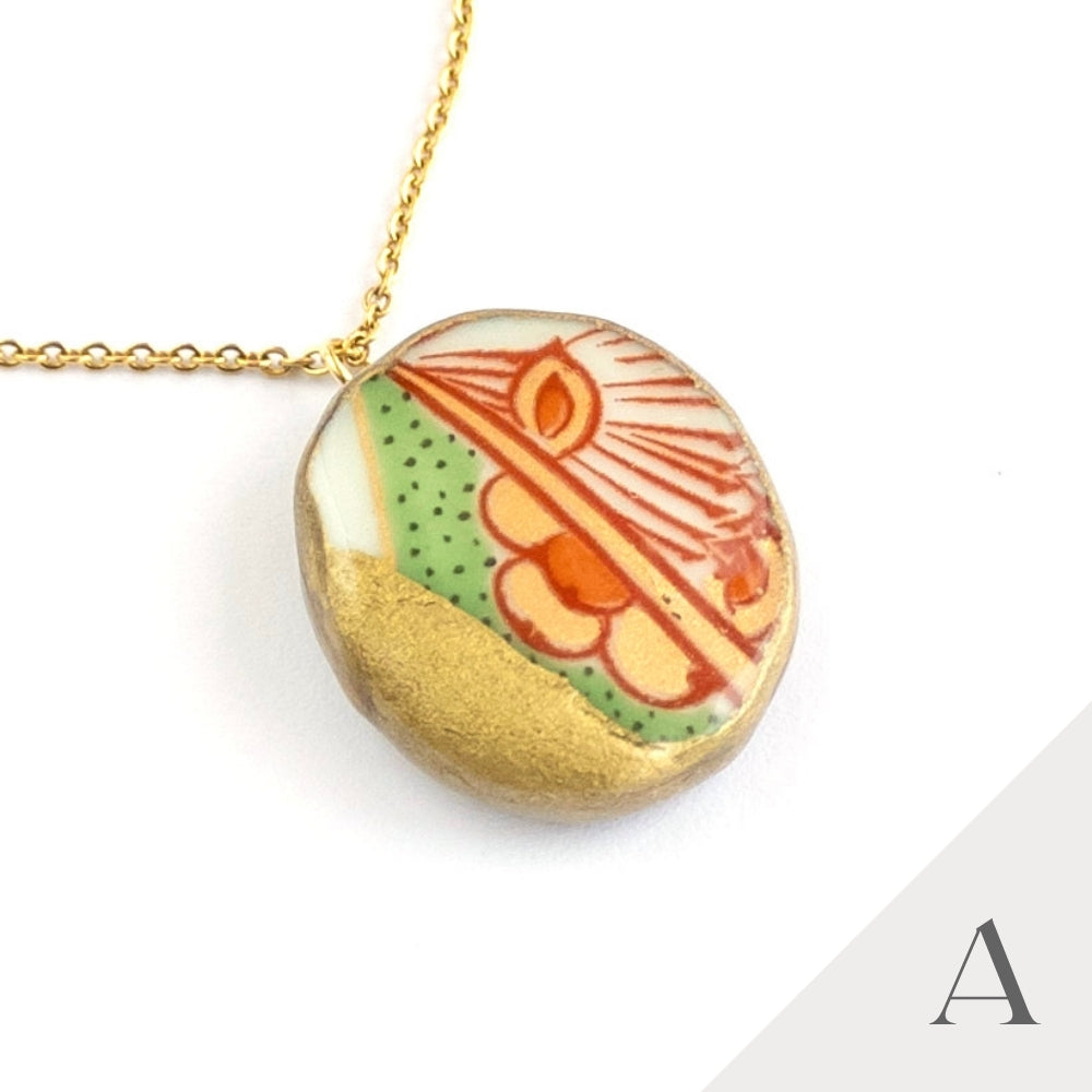 Kake Necklace-Kintsugi jewelry-Japanese pottery jewelry-JAPONICA