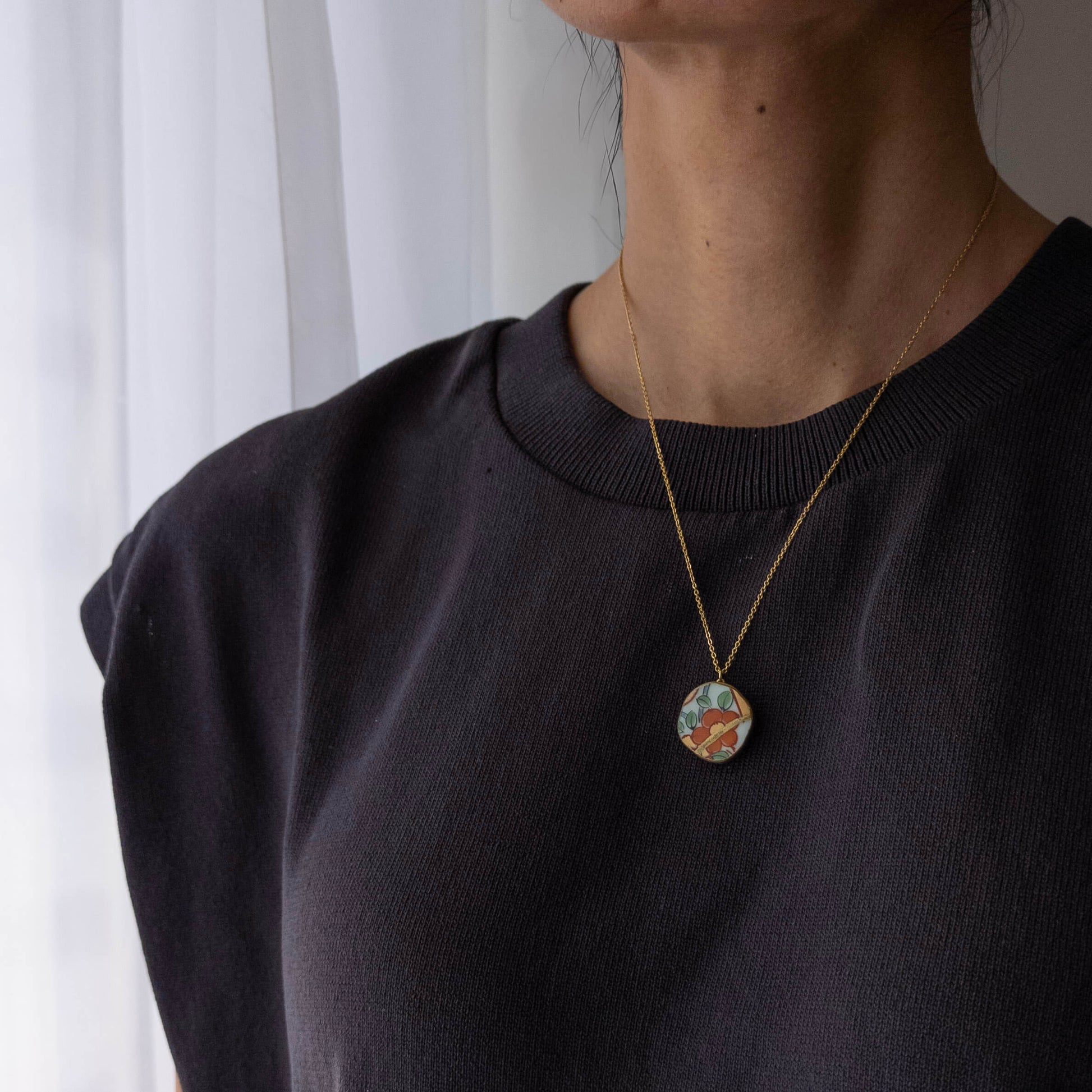 Ware Necklace-Kintsugi jewelry-Japanese pottery jewelry-JAPONICA