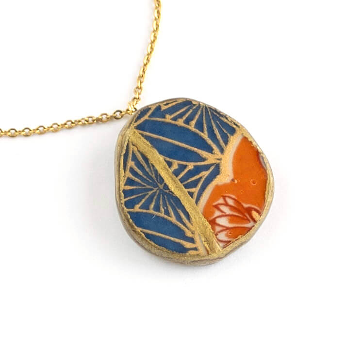 Ware Necklace-Kintsugi jewelry-Japanese pottery jewelry-JAPONICA