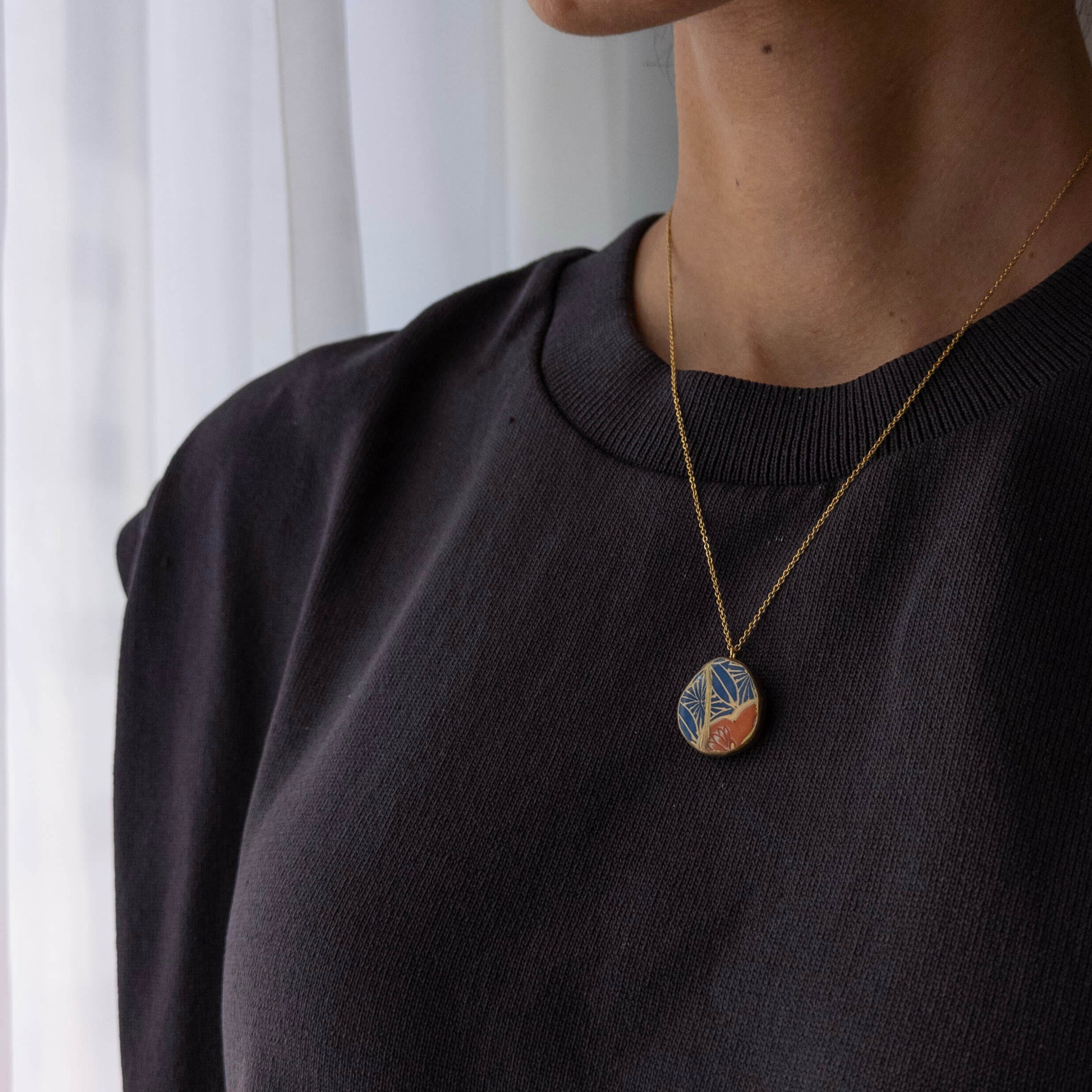 Ware Necklace-Kintsugi jewelry-Japanese pottery jewelry-JAPONICA