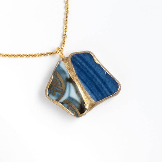 Yobitsugi Necklace-Kintsugi jewelry-Japanese pottery jewelry-JAPONICA