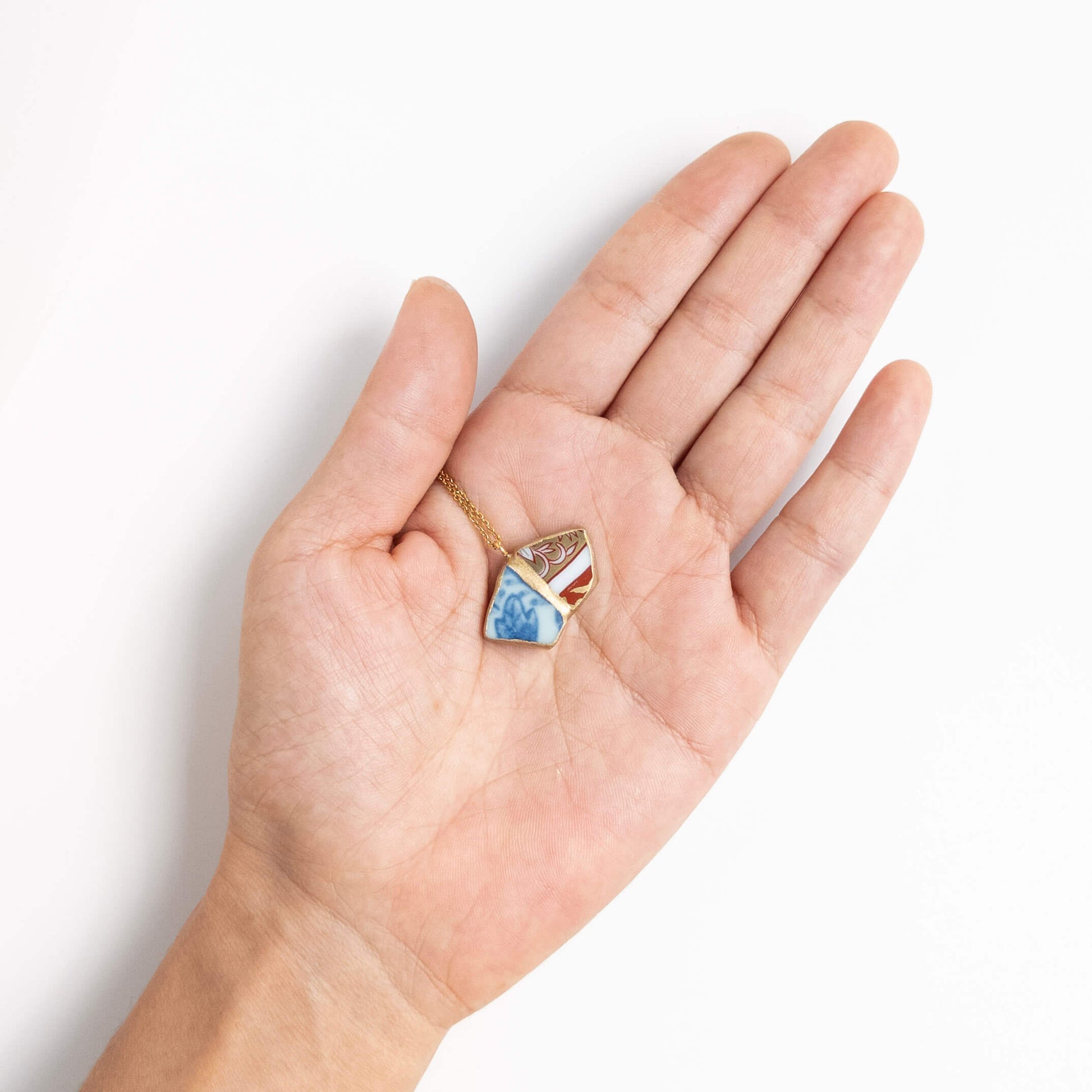 Yobitsugi Necklace-Kintsugi jewelry-Japanese pottery jewelry-JAPONICA
