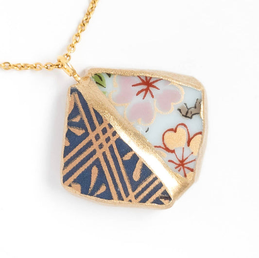 Yobitsugi Necklace-Kintsugi jewelry-Japanese pottery jewelry-JAPONICA