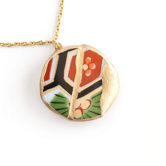 Kake Necklace-Kintsugi jewelry-Japanese pottery jewelry-JAPONICA