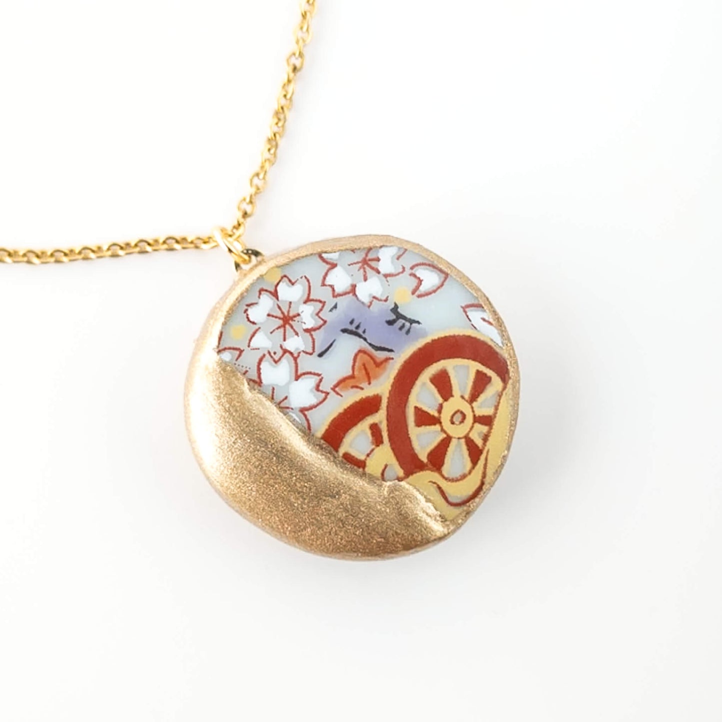 Kake Necklace-Kintsugi jewelry-Japanese pottery jewelry-JAPONICA