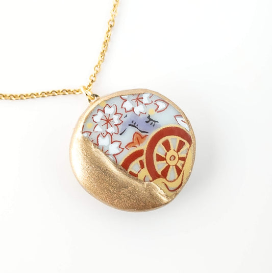 Kake Necklace-Kintsugi jewelry-Japanese pottery jewelry-JAPONICA