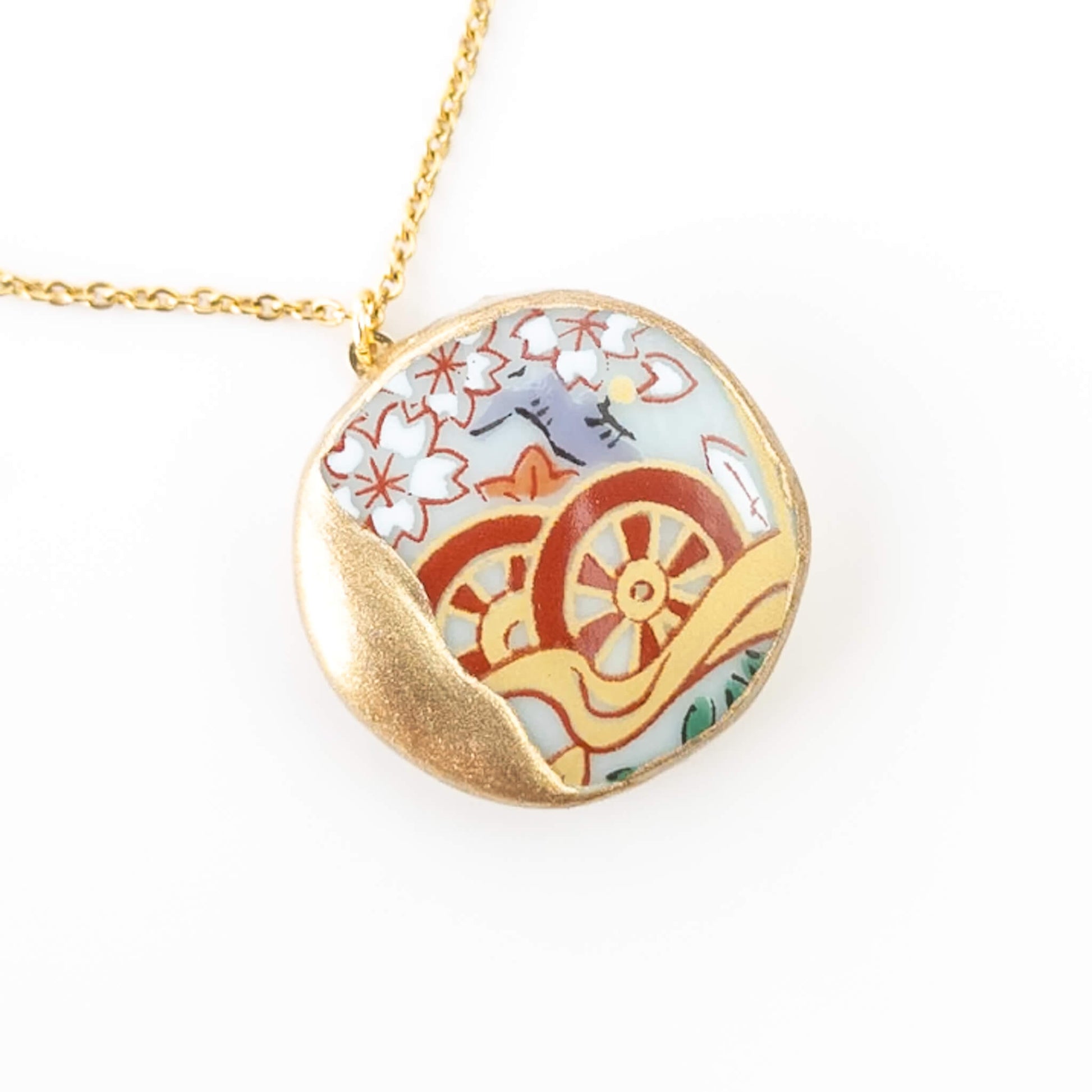 Kake Necklace-Kintsugi jewelry-Japanese pottery jewelry-JAPONICA