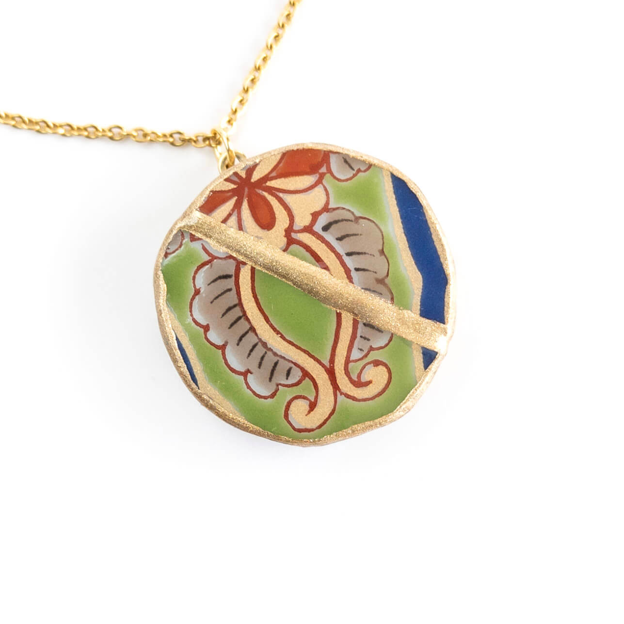 Ware Necklace-Kintsugi jewelry-Japanese pottery jewelry-JAPONICA