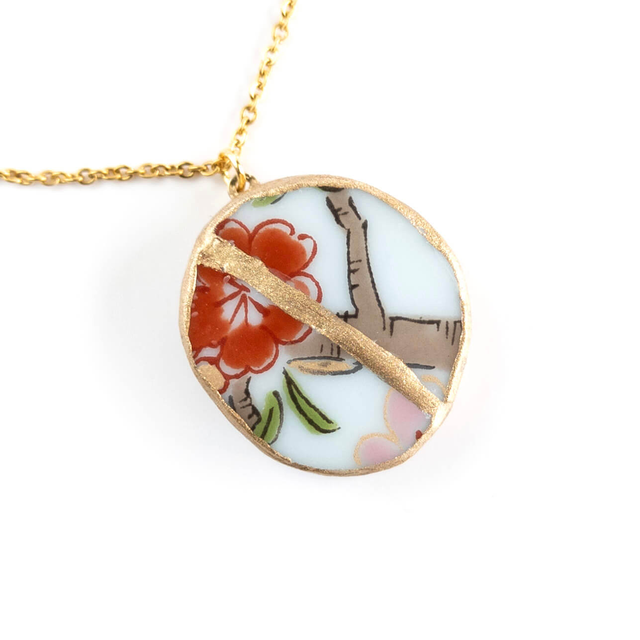 Ware Necklace-Kintsugi jewelry-Japanese pottery jewelry-JAPONICA